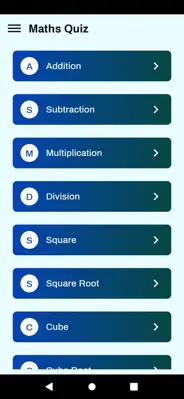 Maths Quiz android App screenshot 6